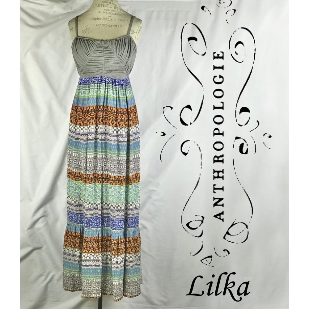 Anthropologie Lilka Midi Striped Beach Dress